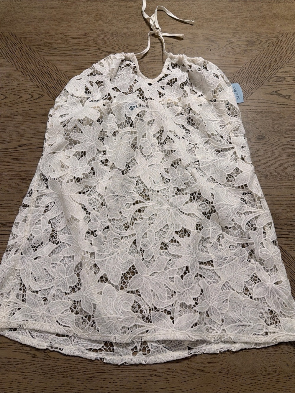 NEW Shade & Shore Women White Cover Up Swim Dress Side Cutout Size L